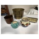 Owl, Brass and Other Planters