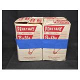 New Old Stock Penetray 25W Amber Incandescent Bulb