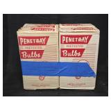 New Old Stock Penetray 25W Blue Incandescent Bulbs
