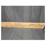 40' Foldable Wall Mount Drying Rack White