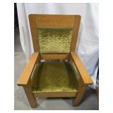 Heavy Antique Tiger Oak Chair Early 1900s