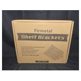 Metal Shelf Brackets Set of 12