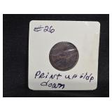 Reverse Print Wheat Penny