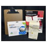 Clipboard, Portfolio, Chair Cleaner, & Lubricant