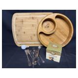 Wooden Cutting Board, Wooden Serving Bowl, Cocktai