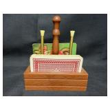 Vintage Playing Card Caddy