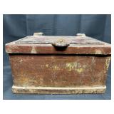 Vintage Cast Iron Strong Box