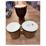 Djembe African Drum and Bongo Drum