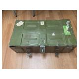 Vintage Metal Military Ammunition Box