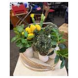 Faux Plant Centerpiece Arrangement