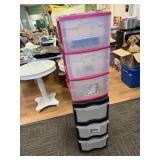 Three Drawer Plastic Organizers (2)