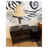 Cabinet, Lamp and Filing Cabinet