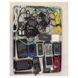 Various Cell Phones, Chargers, Camera
