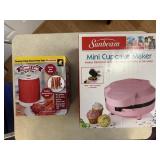 Sunbeam Mini Cupcake Maker & Bulbhead Yummy Can Ba