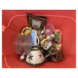 Bin of Various Home Decor
