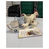Vintage Shawnee Pottery Rooster Pitcher
