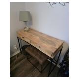 Small Desk w/ Stool & Lamp