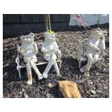 Frog Cast Iron Garden Statues