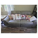Chateau d'Ax Leather Reclining Sofa