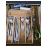 Drawer of Flatware & Kitchen Utensils