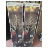 Decorative LED Snow Trees 36' Tall