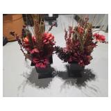 Faux Flowers w/ Planters