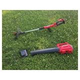 Craftsman Battery Powered Blower & Trimmer
