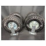 10-Inch Pneumatic Swivel Tires (4)