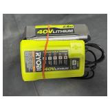 Ryobi 40V Battery and Charger