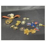 Various Watches, Jewelry, Keychains, Pins