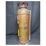 Antique Copper & Brass Soda-Acid Fire Extinguisher