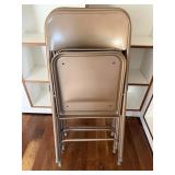 Metal Folding Chairs w/ Padded Seat (4)