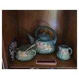 Roseville Pottery Zephyr Lily Tea Set