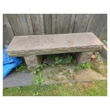 Granite Garden Bench