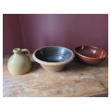 Stoneware Bowls & Jug