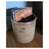 Antique 2 Gallon Stoneware Crock