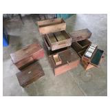 Collection of Wooden Boxes / Crates
