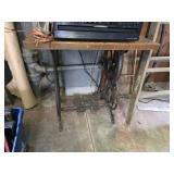 Vintage Sewing Machine Base w/ Tabletop