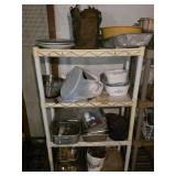 Plastic Shelf & Contents