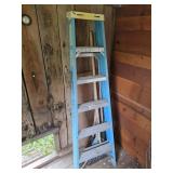 Werner Fiberglass 6ft Folding Step Ladder