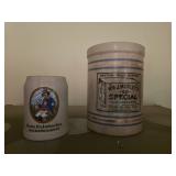 Small Stoneware Crock & German Stein