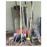 Shovels, Rakes, Stone Slabs