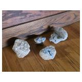 Geode, Blue Gibbsite Quartz, Minerals
