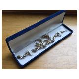 Sterling Silver Bracelet & Earrings (0.97ozt)