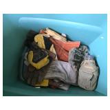 Bin of Misc Gloves & Canteen