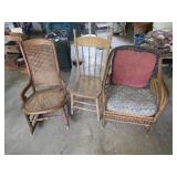 Wood / Wicker Chairs