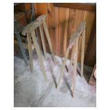 Small Wooden Sawhorses