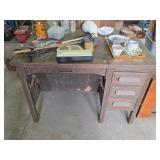 Wooden Flip Up Sewing Machine Desk