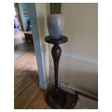 Wooden Stand &  Ceramic Vase