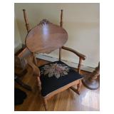 Antique Rocking Chair w/ Needlepoint Seat